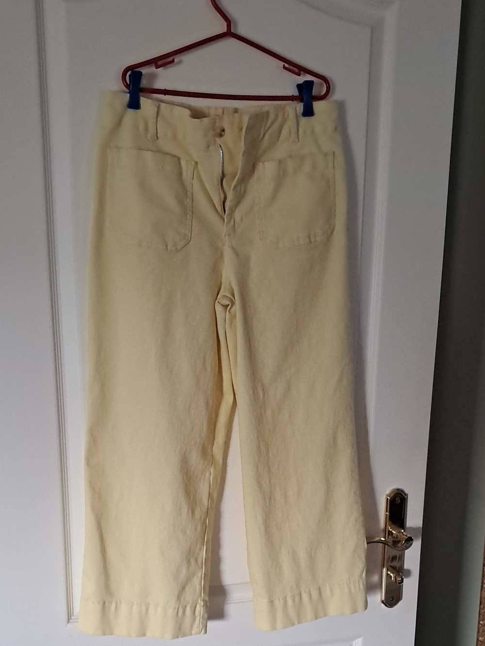 bagatelle Pale Yellow Wide-Leg Pants